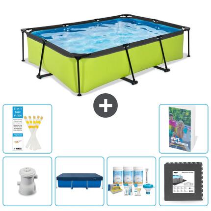 EXIT TOYS Basen Prostokątny - 300x200x65 cm - 7-częściowy S238