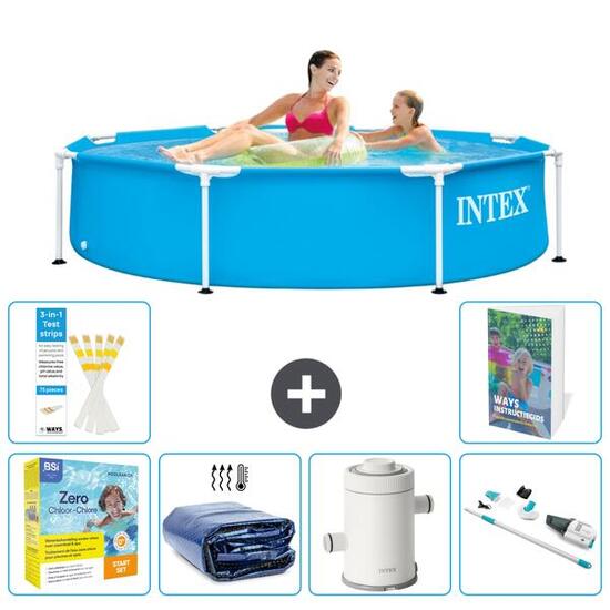 Piscine Tubulaire Ronde - 244x51 cm - 7-pièces S22