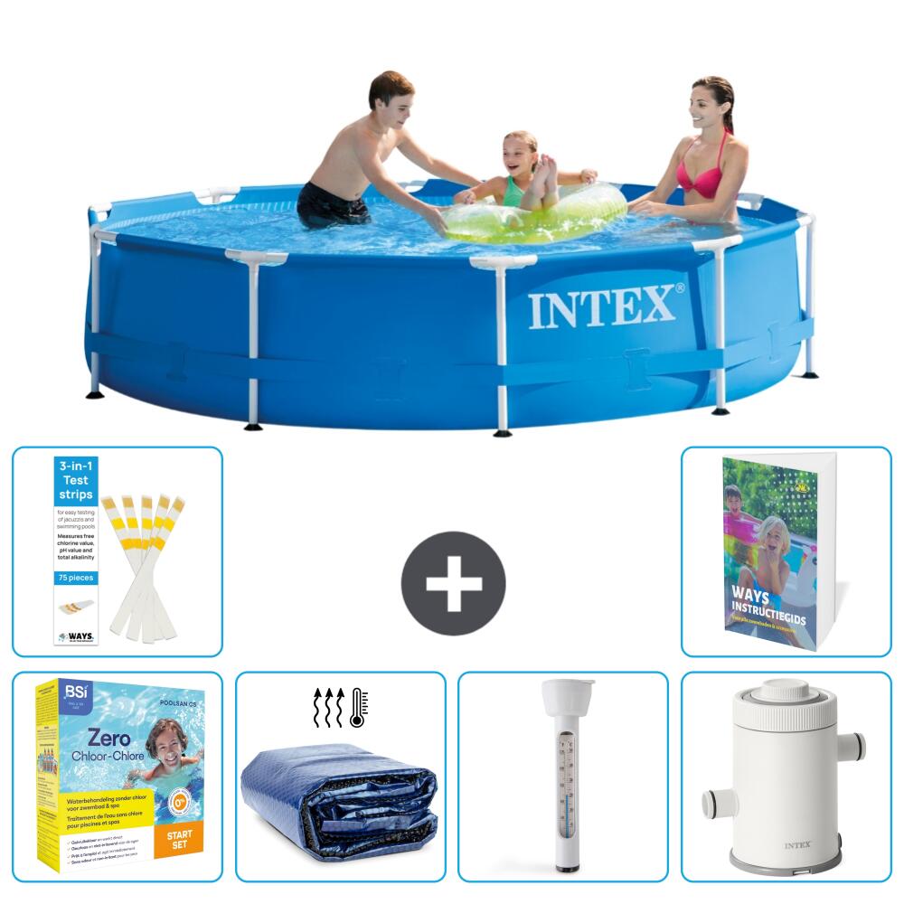 INTEX Basen ze stelażem Okrągły - 305x76 cm - 7-częściowy S10 1/7