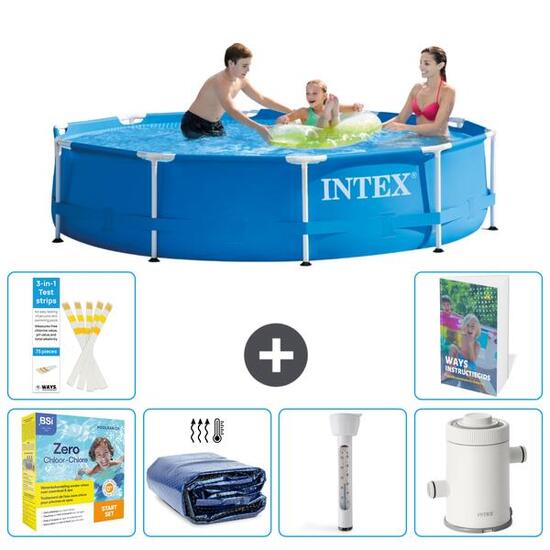 INTEX Basen ze stelażem Okrągły - 305x76 cm - 7-częściowy S10