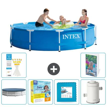 INTEX Piscina con estructura Redonda - 305x76 cm - 5-piezas S102