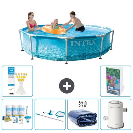 Piscine Tubulaire Ronde - 305x76 cm - 7-pièces S93