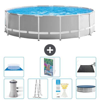 Prism frame zwembad rond - 457x122 cm - 8-delig s562