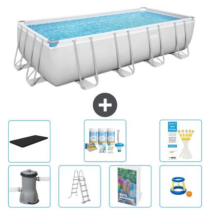 BESTWAY Piscina Bestway Power Steel Rectangular - 488x244x122 cm - S548