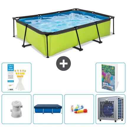 EXIT TOYS Basen Prostokątny - 300x200x65 cm - 7-częściowy S338