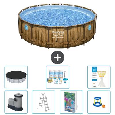 Bestway power steel rond - 488x122 cm - 6-delig s548