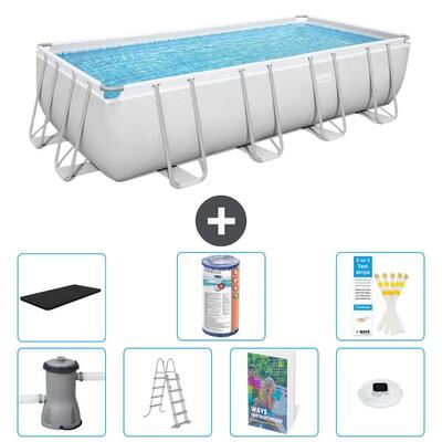 Bestway power steel rechthoekig - 488x244x122 cm - 8-delig s622
