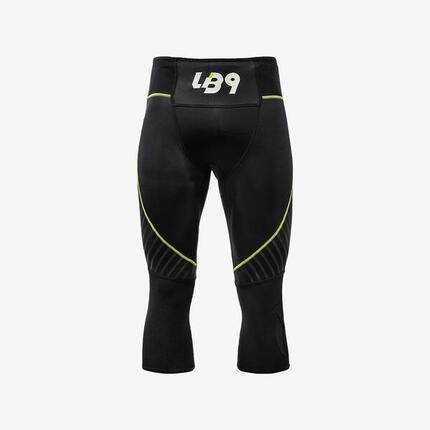 Pantalon 3/4 néoprène 2 mm canoë kayak adulte avec renforts nylon - Noir