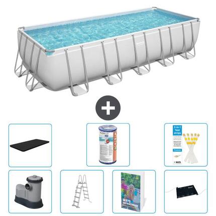 BESTWAY Piscina Bestway Power Steel Rectangular - 640x274x132 cm - S619