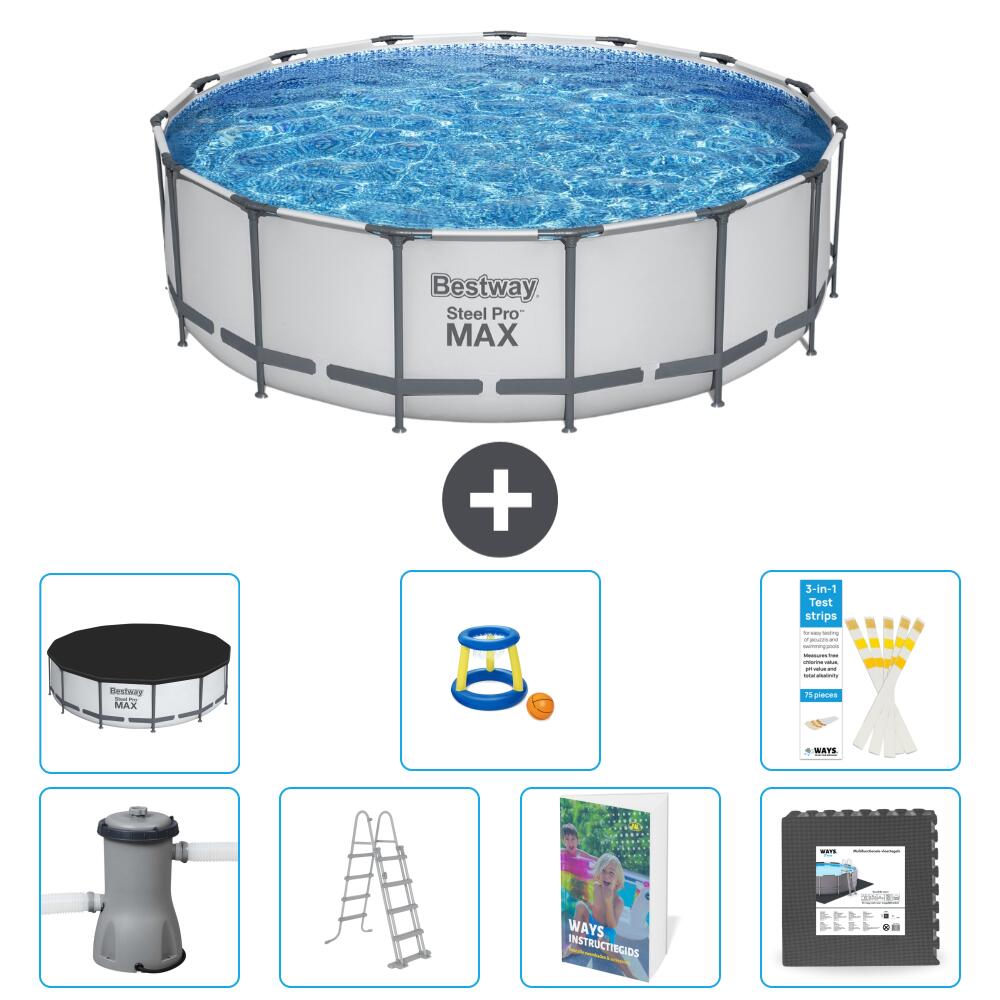 Bestway Steel Pro MAX Ronde - 488x122 cm - 8-pièces  S525 1/7