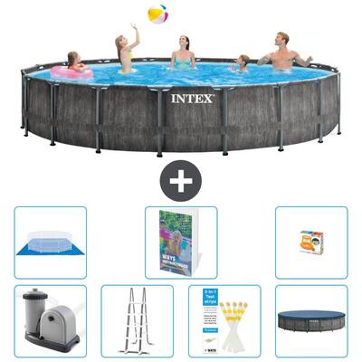 Prism frame zwembad rond - 549x122 cm - 8-delig s568