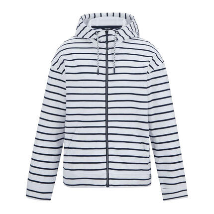 Veste À Capuche Motif/style Rayé BAYLETTA Femme (Bleu Marine / Blanc)