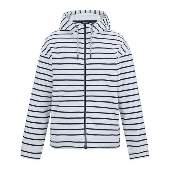 Veste À Capuche Motif/style Rayé BAYLETTA Femme (Blanc / Bleu Marine)