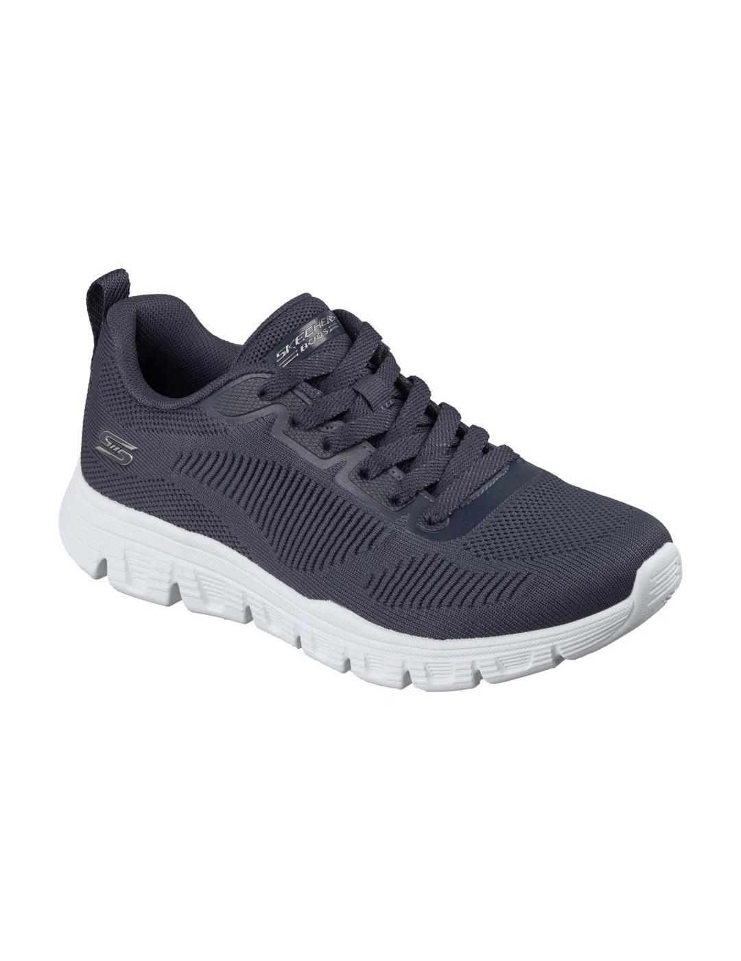 Ténis masculinos Skechers Bobs sport b lite marinho. 3/5