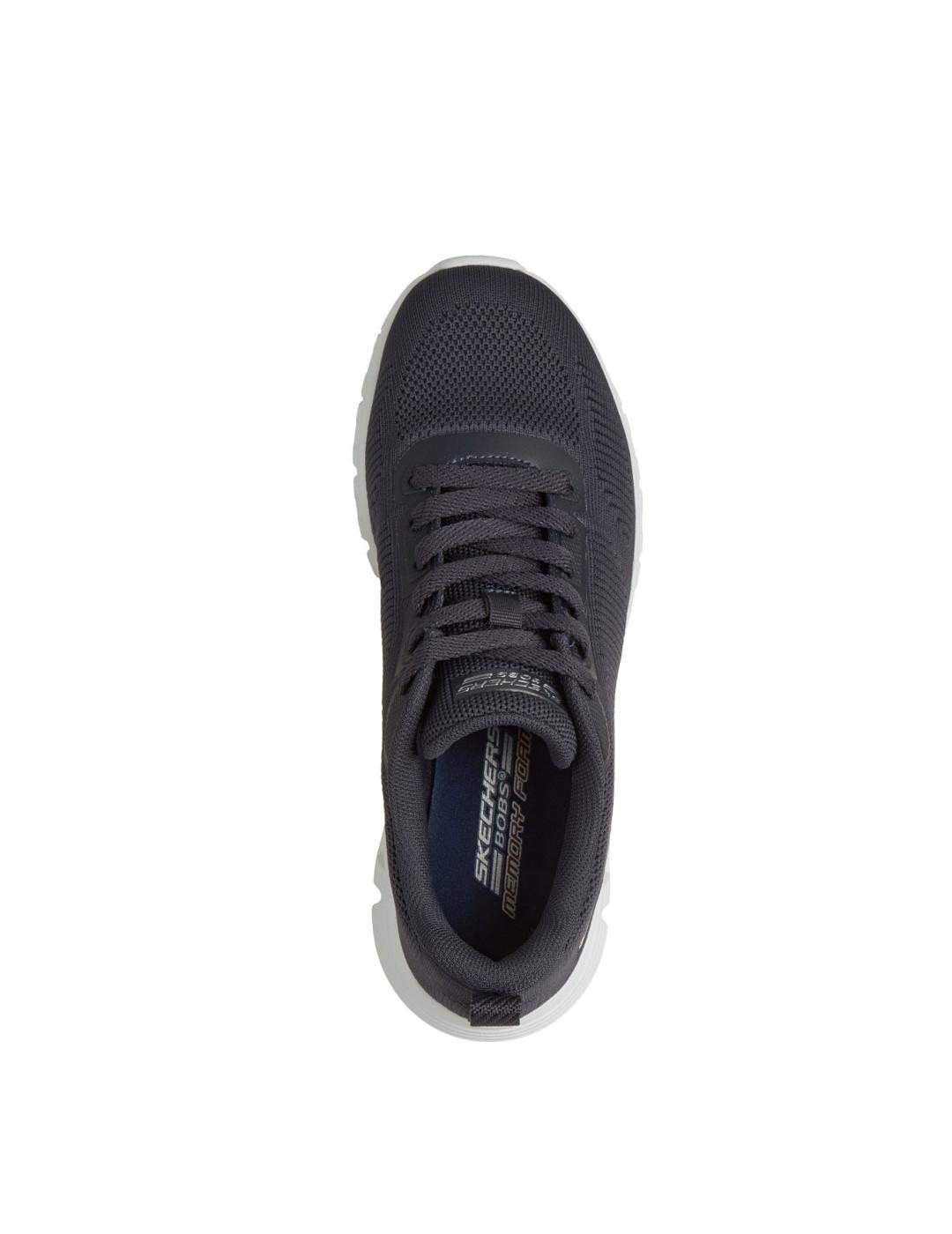 Ténis masculinos Skechers Bobs sport b lite marinho. 4/5