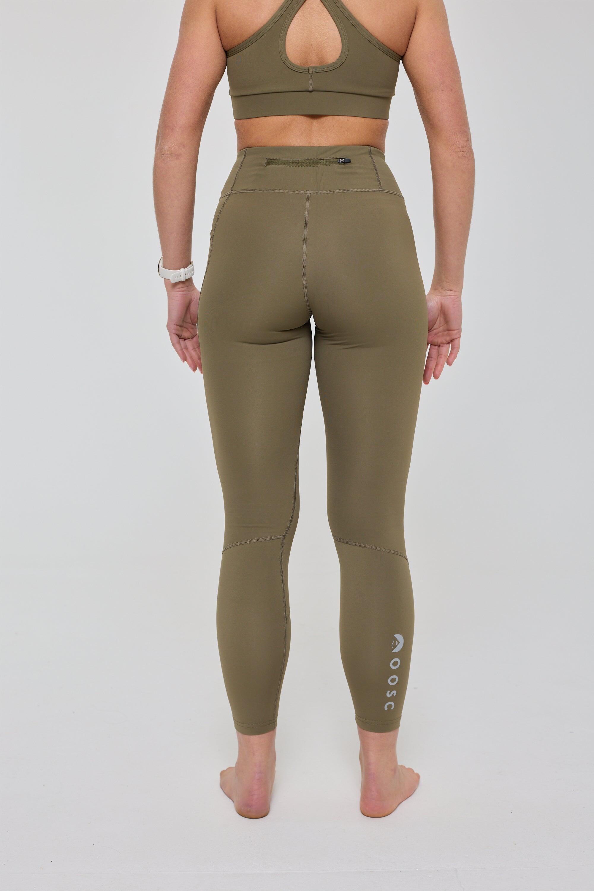 Dames Fitness Legging Hoge Taille Infinite Khaki 2/7