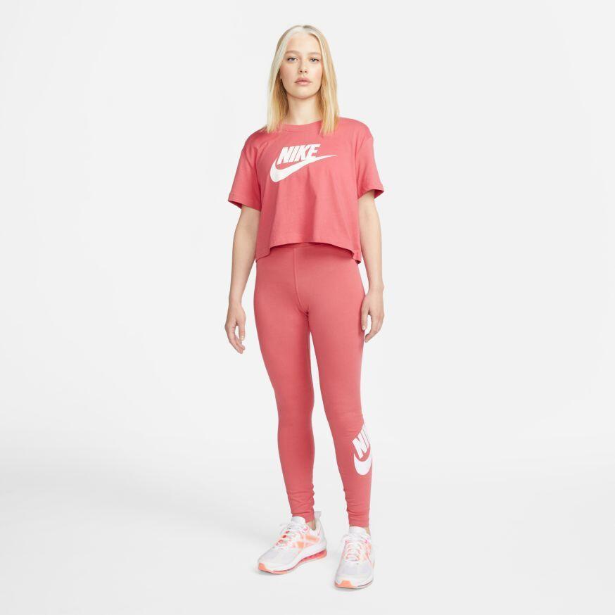 Collant Nike Sportswear Essential Archaeo Rose Blanc 4/4
