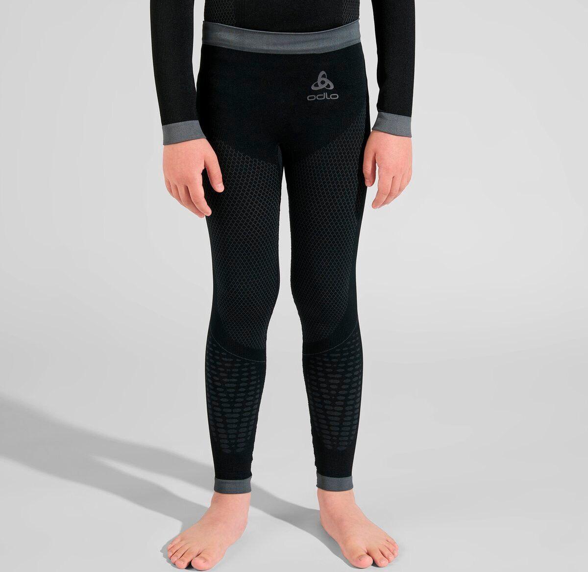 Odlo Performance Warm Eco Kindermaillot Lang Zwart 3/4