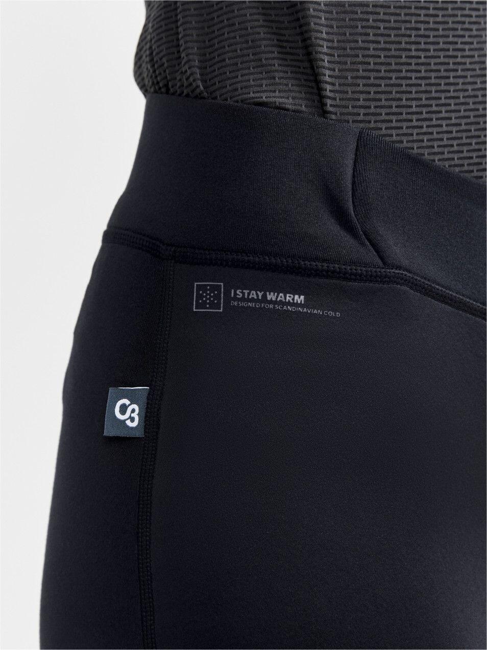 Shorts babadores artesanais com core bike SubZ Wind Longo feminino preto 4/7