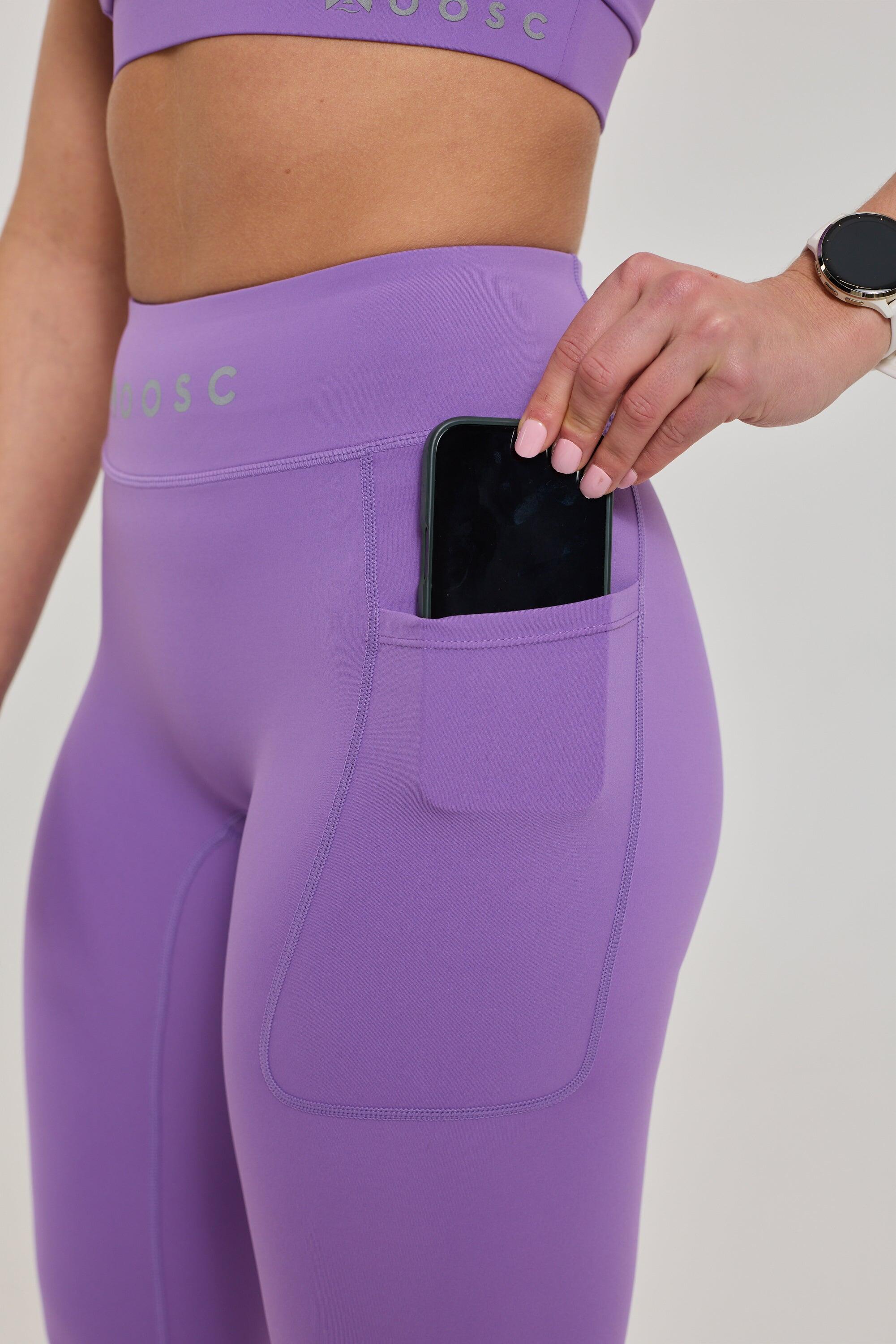 Femme Fitness Legging Taille Haute Infinite Violet 6/7