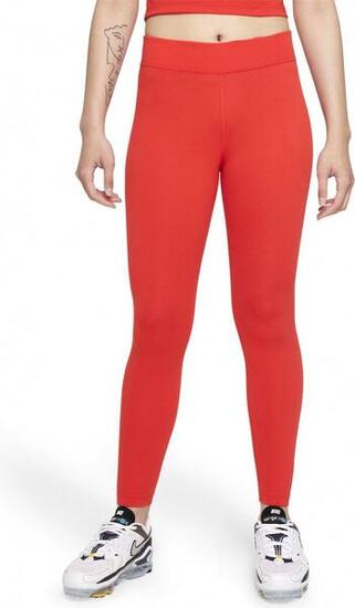 Nike Sportswear Essential Mujer 7/8 Leggings de tiro medio rojo