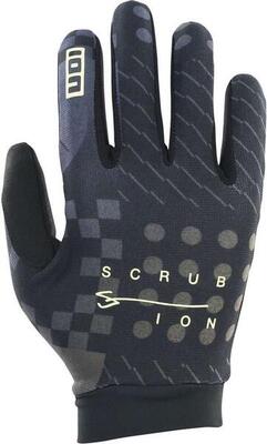Ion scrub unisex handschoenen zwart/goud maat s