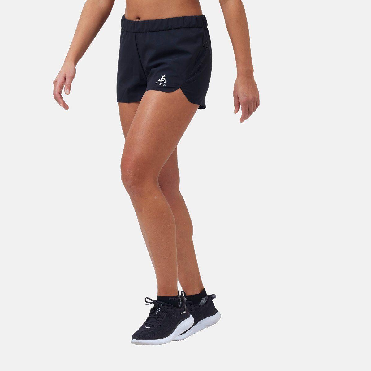 Pantaloncini Odlo Zeroweight da donna neri 3/7
