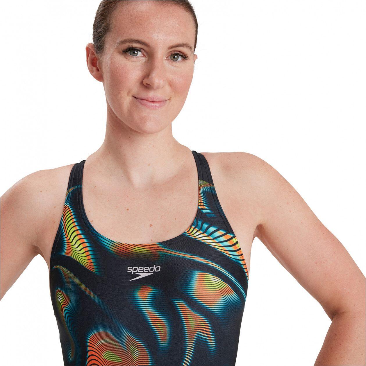 Costume da bagno Speedo Eco+ Placem Dig Power Nero 3/5