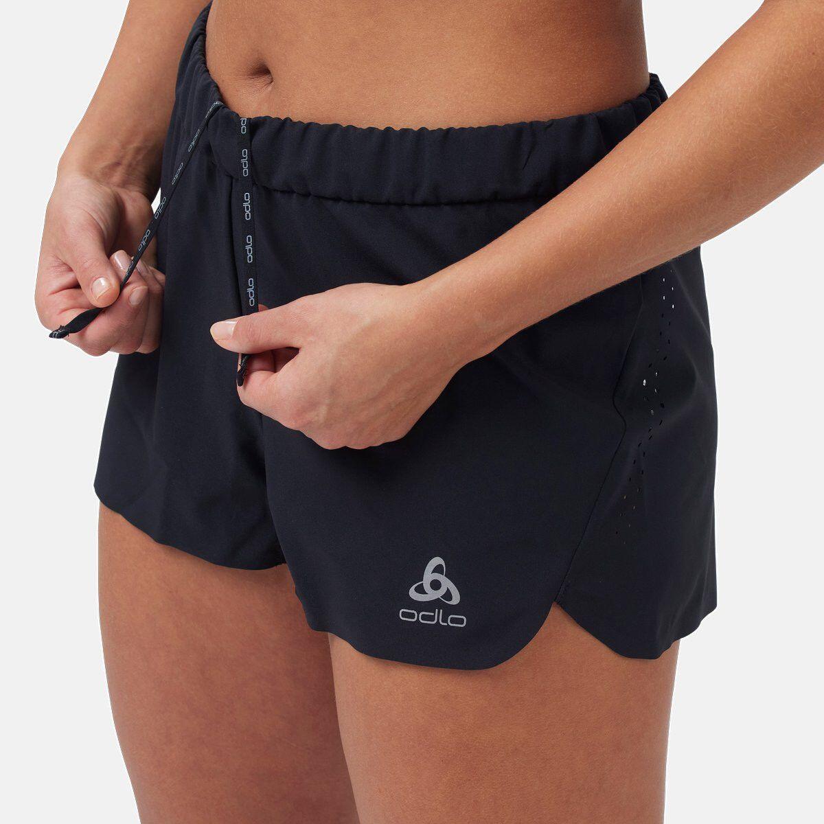 Pantaloncini Odlo Zeroweight da donna neri 5/7