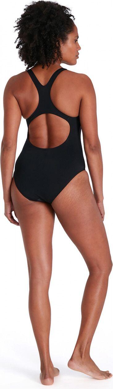 Costume da bagno Speedo Digital Placement Medalist Donna Nero/Arancione/Rosa 4/6
