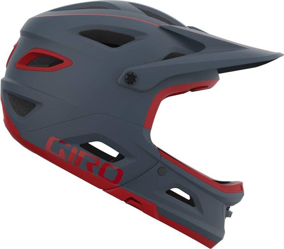 Giro Switchblade Mips Helmet with Removable Chin Bar - Grey / Red ...