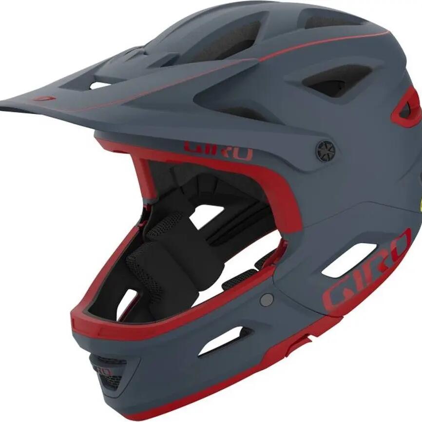 Giro Switchblade Mips Helmet with Removable Chin Bar - Grey / Red