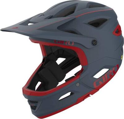 Giro switchblade mips removable chinstrap helm grijs / rood