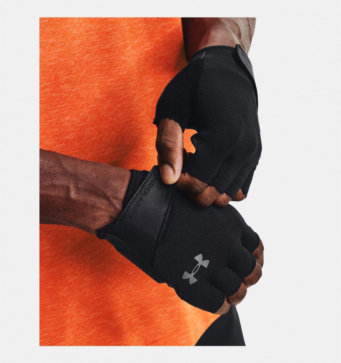 Luvas de treinamento masculinas pretas Under Armour 3/6