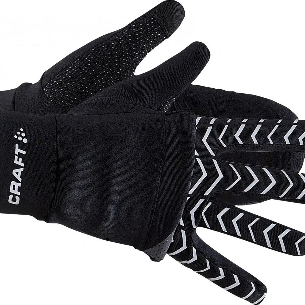 Craft ADV Lumen Hybrid Fleece Mittens Gloves Black Unisex