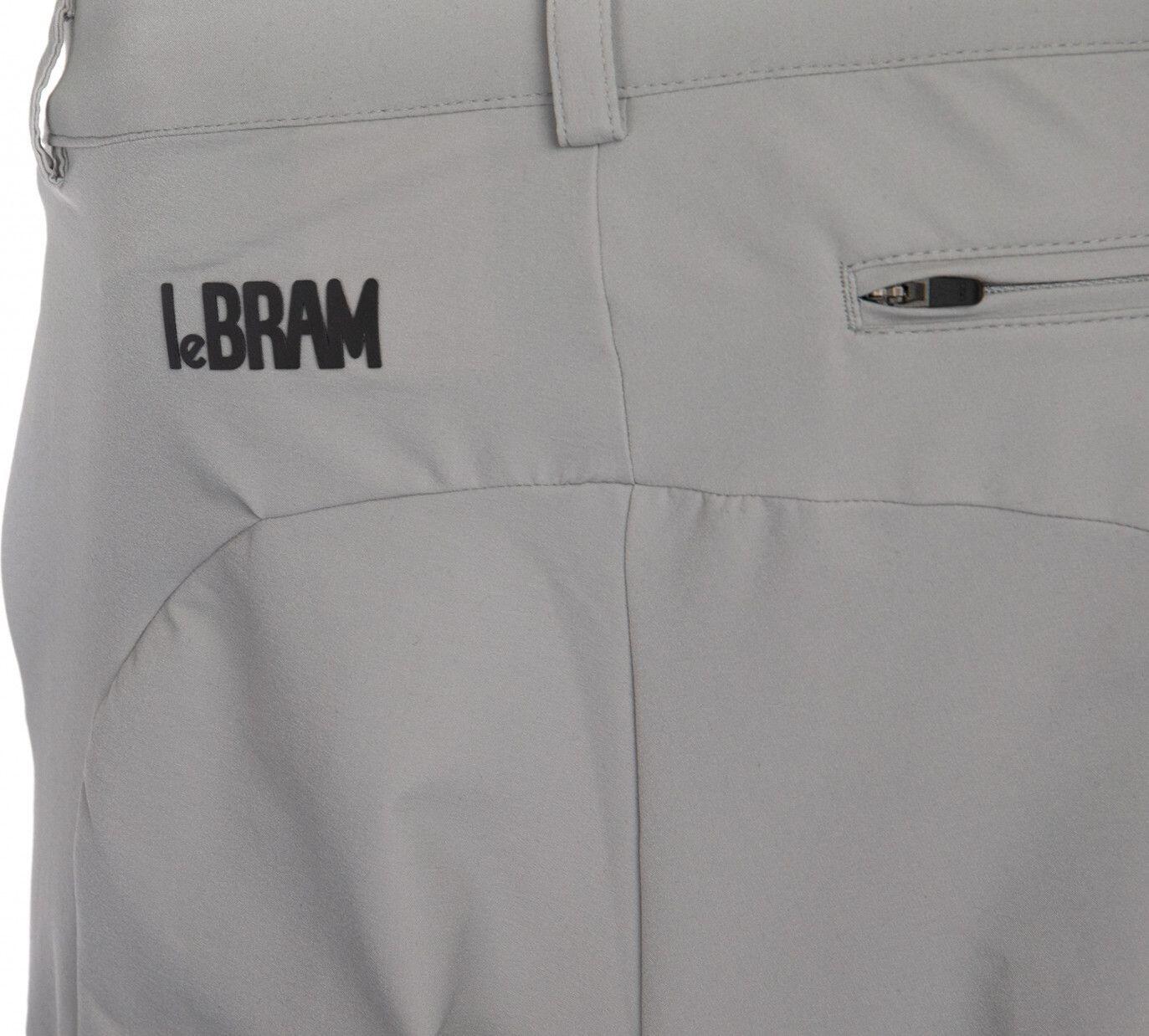 LeBram Parpaillon Short con Pelle Grigia 3/4