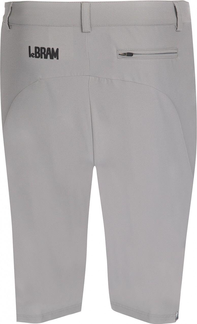 LeBram Parpaillon Short con Pelle Grigia 2/4