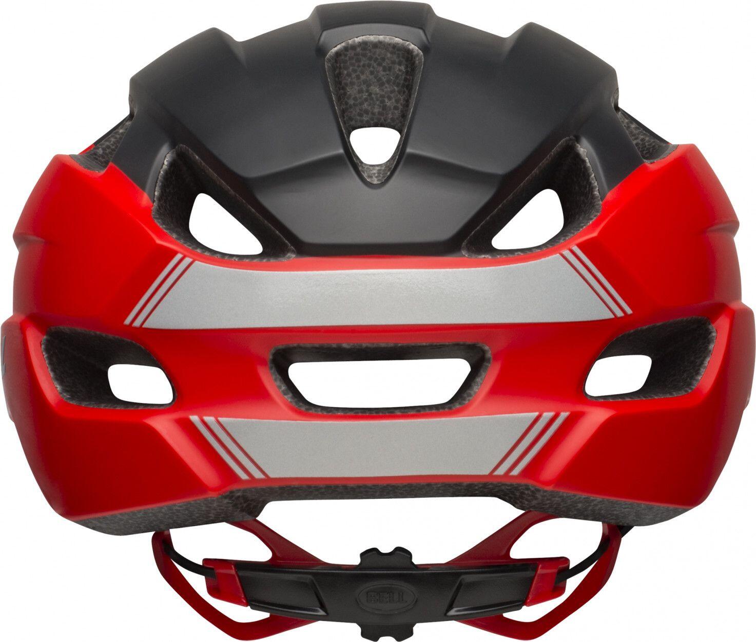 Casque Bell Trace Mat Rouge Noir 3/6