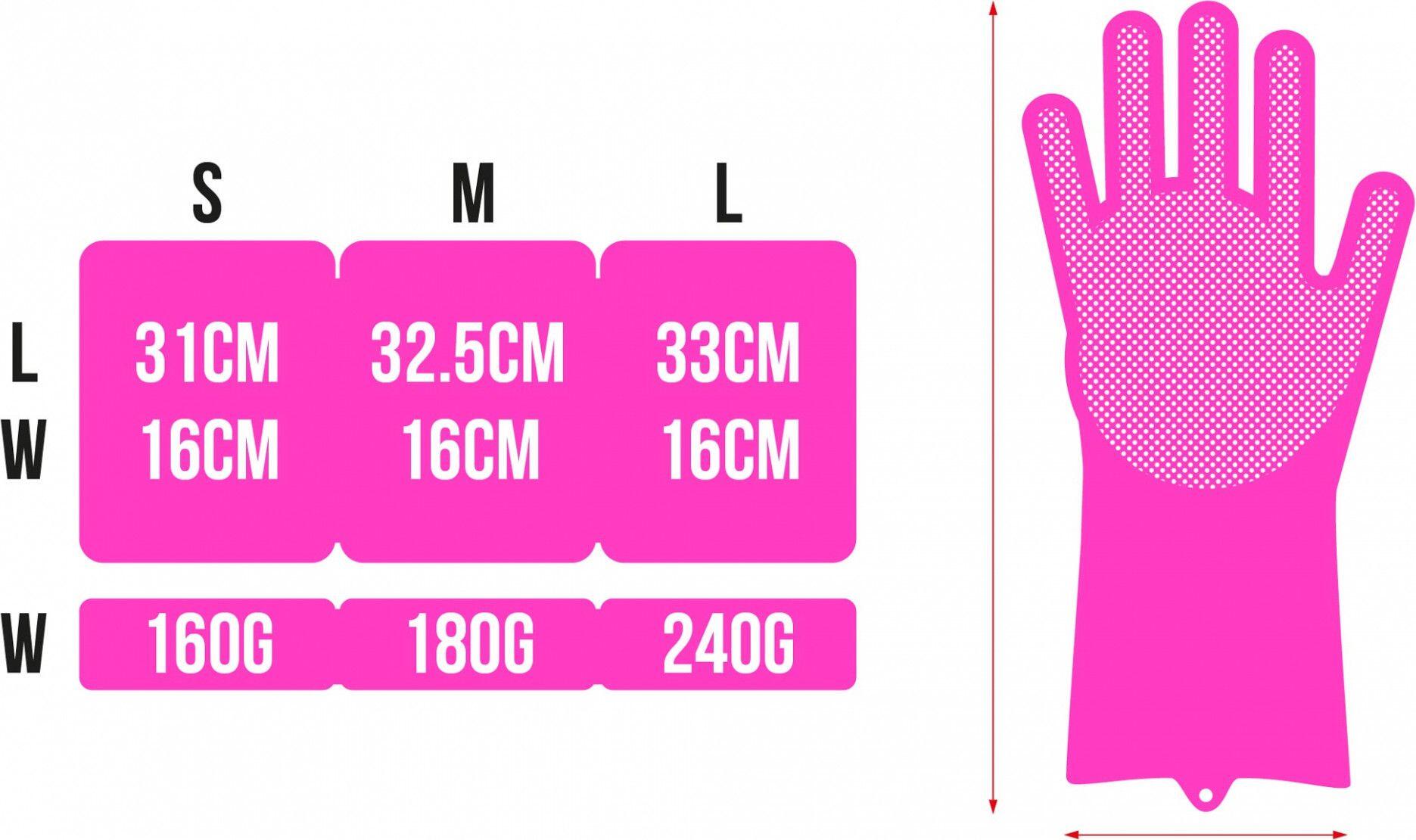 Profondo scrubber muc off m guanti rosa 5/5