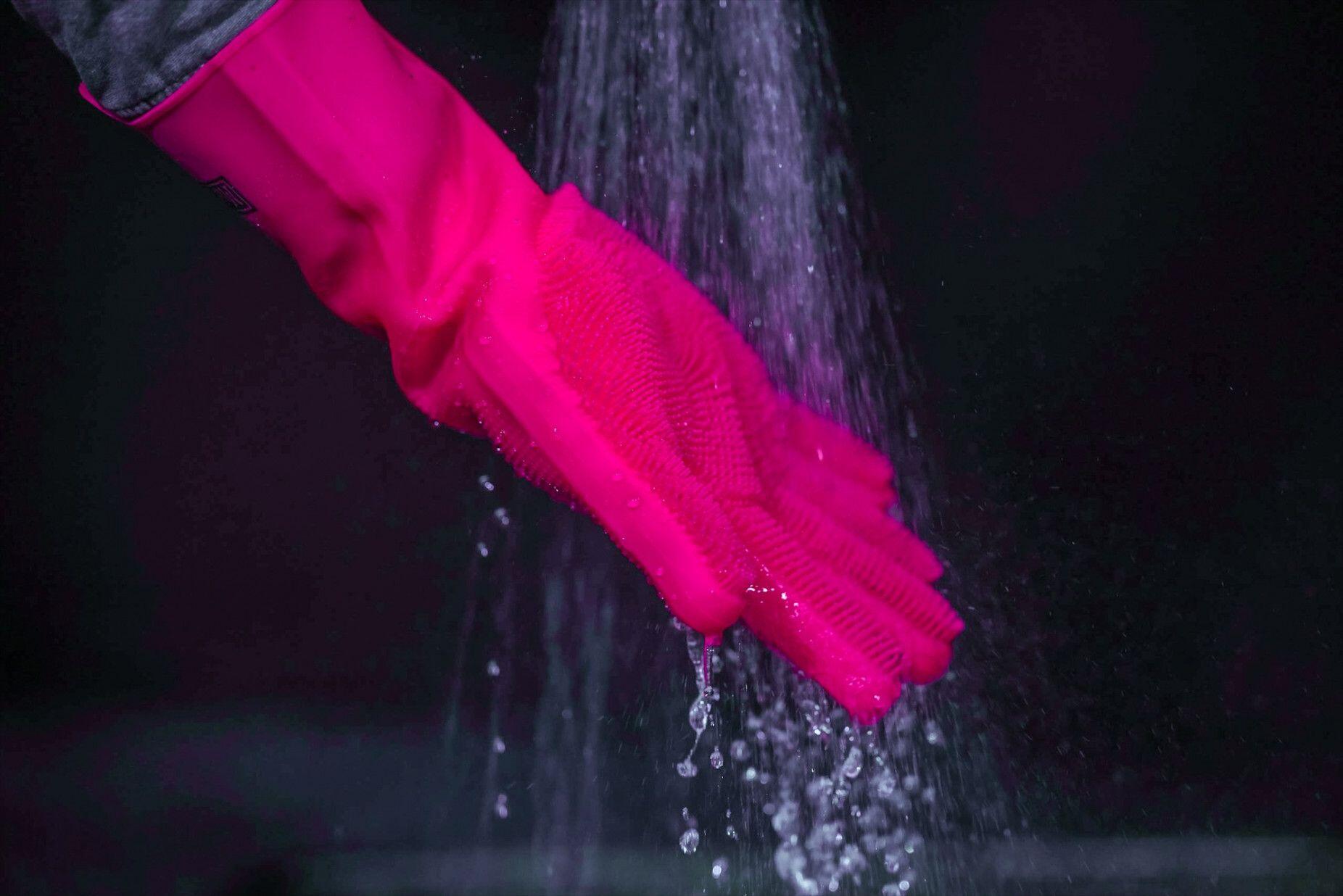 Profondo scrubber muc off m guanti rosa 4/5