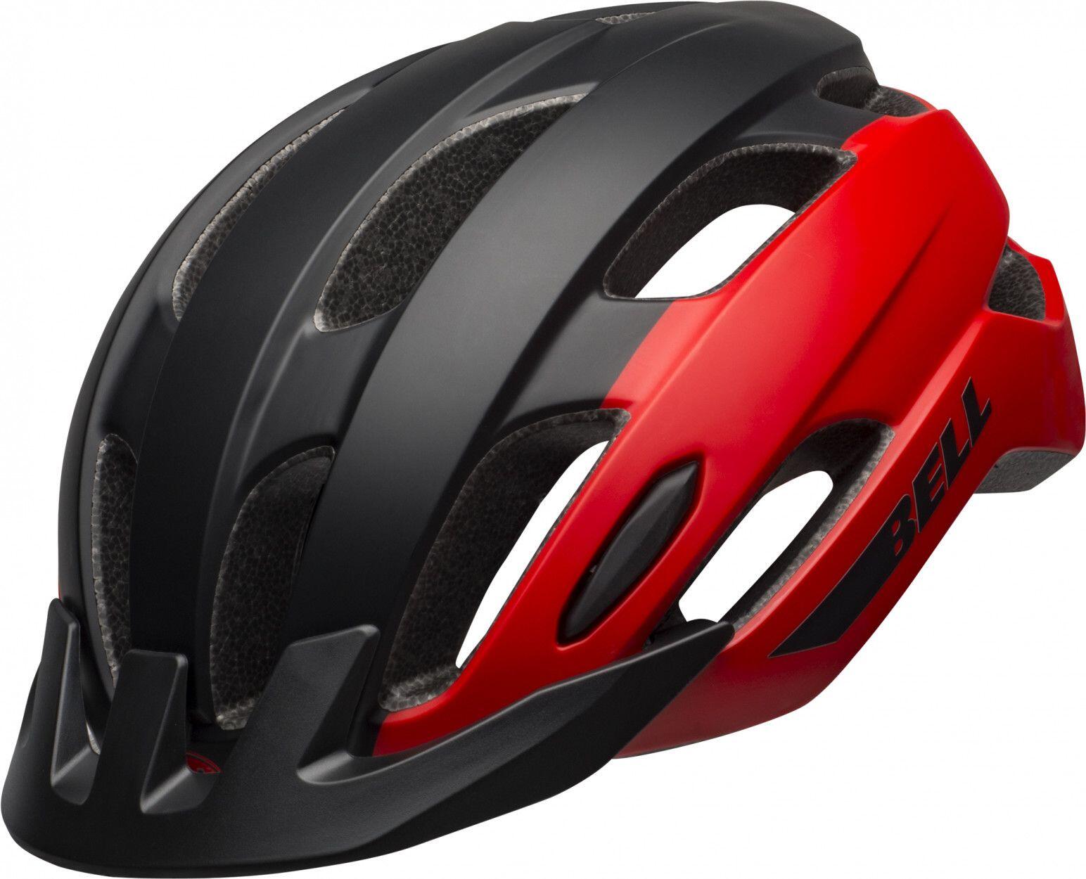 Casque Bell Trace Mat Rouge Noir 5/6