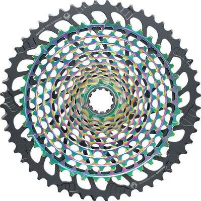 Cassetta Sram XX1 Eagle XG-1299 10-52 denti 12V arcobaleno