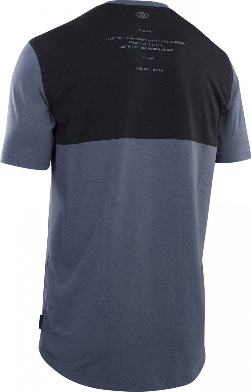 Maillot Manches Courtes ION Seek Amp Bleu 2/2