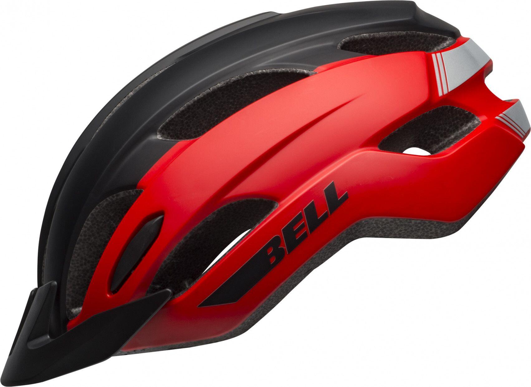 Casque Bell Trace Mat Rouge Noir 4/6