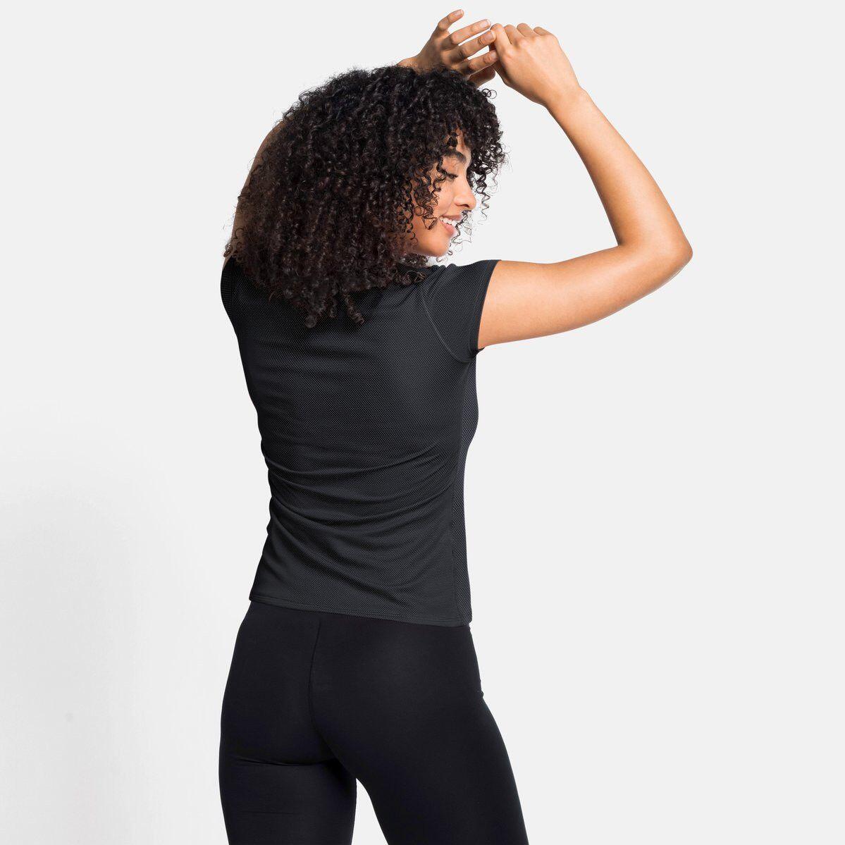 Odlo Active F-Dry Light Eco Kurzarmtrikot Schwarz Damen 3/7