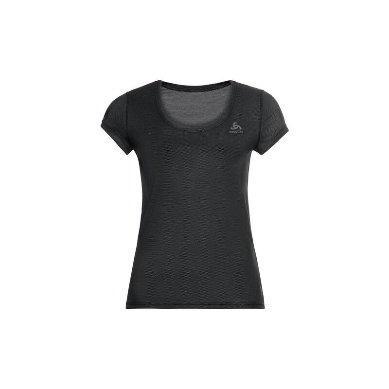 ODLO Baselayer Top Korte Mouwen Active F-Dry Light ECO Sportshirt ZWART L