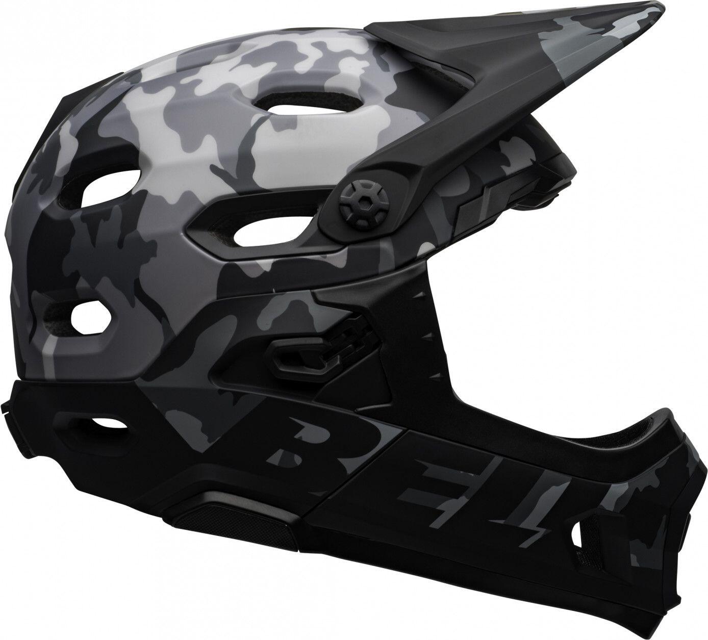 Bell Super DH Mips Casco con mento rimovibile Nero Grigio Camo 3/7