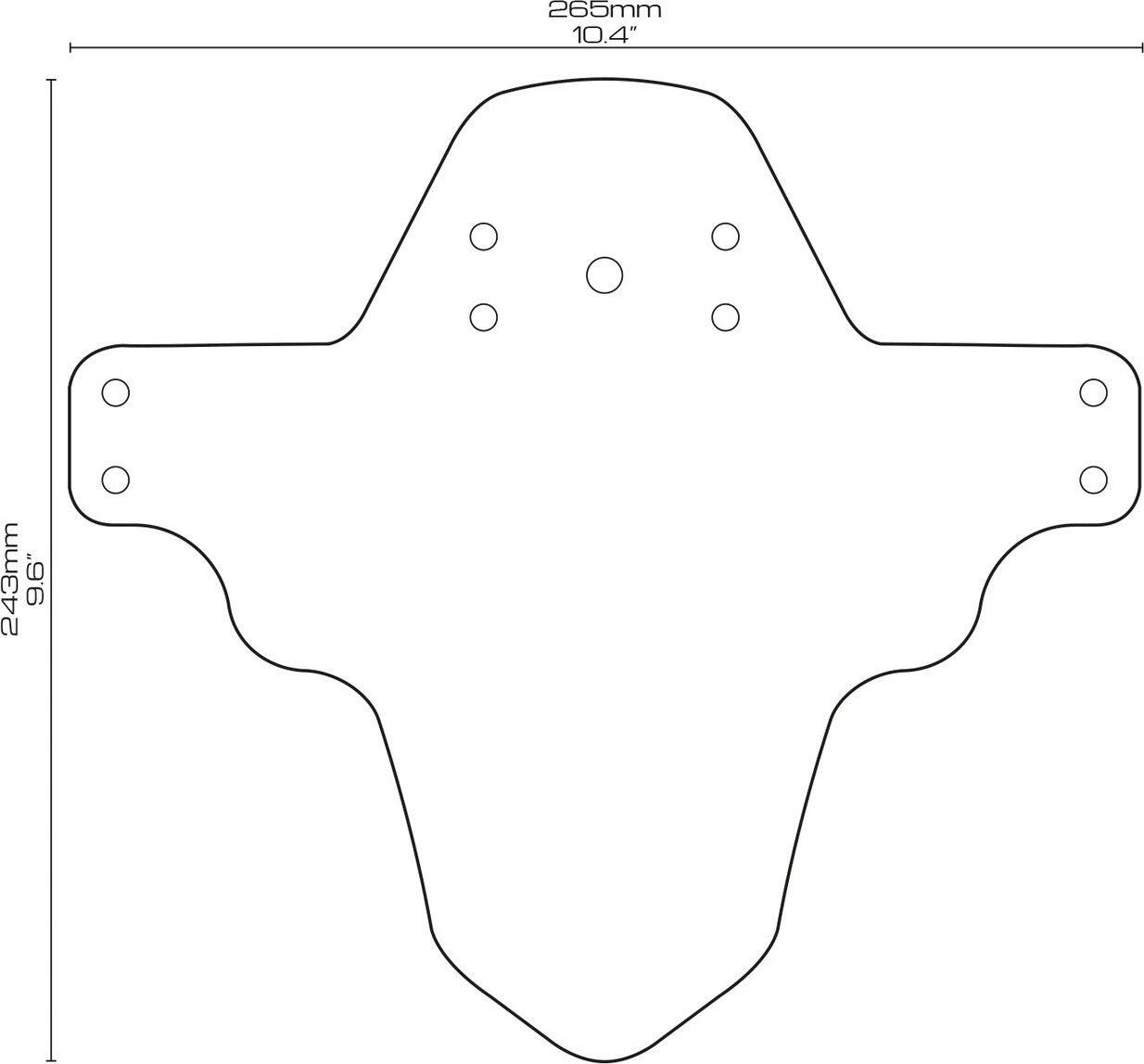 Garde-boue AMS - gris/Maori 3/4