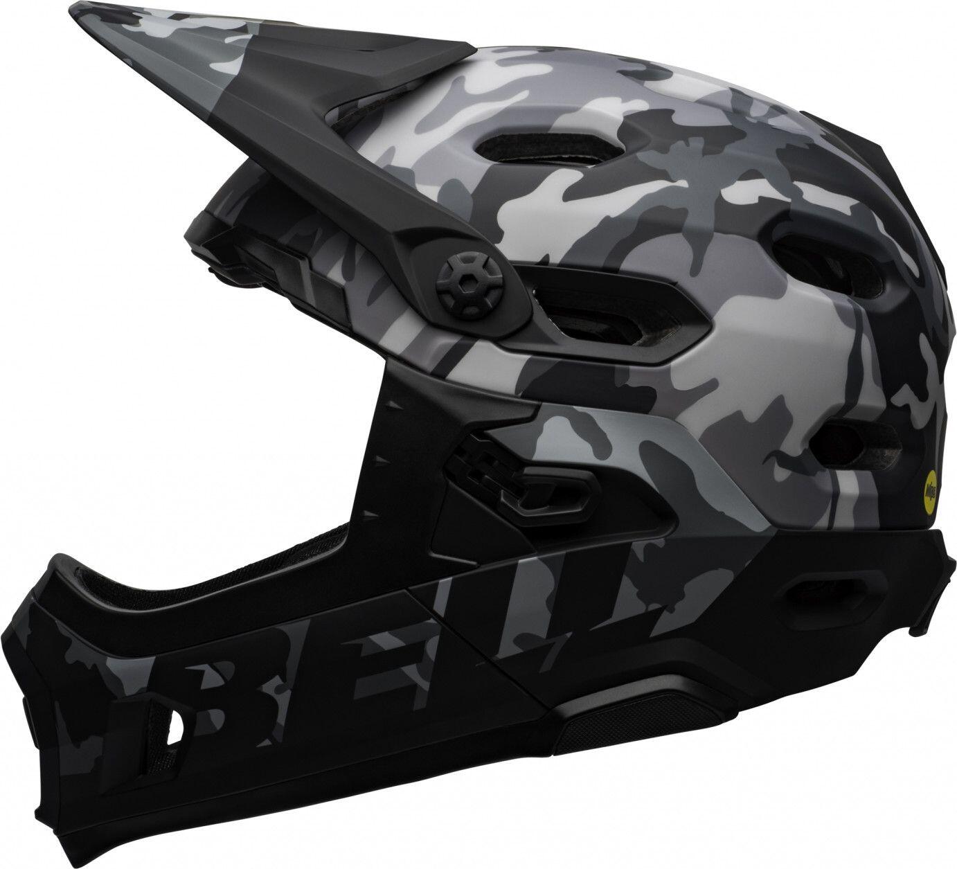Bell Super DH Mips Casco con mento rimovibile Nero Grigio Camo 2/7