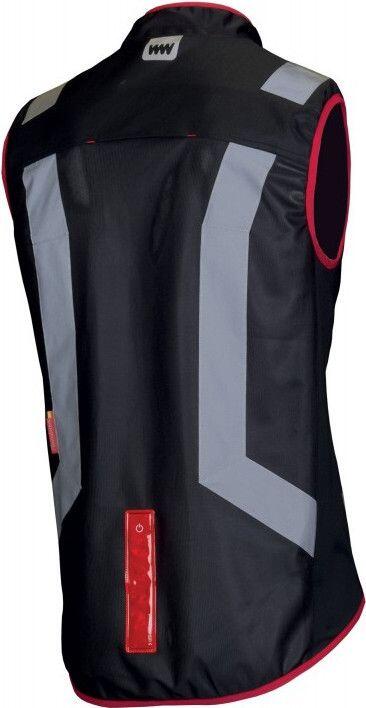 Veste Sans Manches Réfléchissante Wowow Flandrien Noir Rouge 2/2